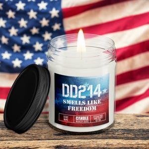 DD214 Military Retirement Candle Gift For Him, Veteran Men&#39;s Funny Candle Gift Ideas, Veteran Owned Business, Father&#39;s Day Gift Ideas
