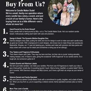 a flyer with a picture of a family