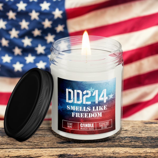 DD214 Military Retirement Candle Gift For Him, Veteran Men's Funny Candle Gift Ideas, Veteran Owned Business, Father's Day Gift Ideas