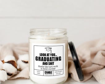 Graduation Candle Gift, Funny Grad Gift for Her, Best Friend Gift, High School Graduation, College Graduation, Gift for him