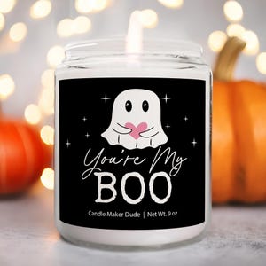 Du bist mein Boo Halloween Kerze, Herbst Kerze Dekor, Halloween Dekor, süße Kerzen, Herbst Duftkerzen Geschenk lustige Kerzen für ihn oder sie