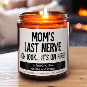 Mamas letzter Nerv, Mama Geschenk von Tochter, Muttertagsgeschenk, lustiges Geschenk für Mama, Weihnachtsgeschenk, Geschenk für Mama, Kaffee und Chaos