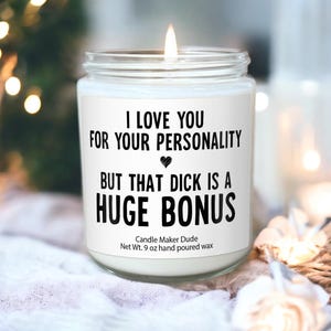 I love you for personality, gift for him, boyfriend gifts, gifts for men, gift for husband, funny gifts for him, Valentines day gifts