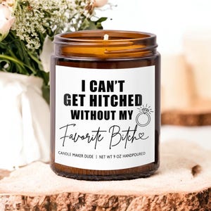 No puedo casarme con mi perra favorita, regalo de propuesta de dama de honor, regalo de propuesta de dama de honor, regalos de dama de honor, ¿Serás mi dama de honor?, boda