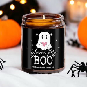 Du bist mein Boo Halloween Kerze, Herbst Kerze Dekor, Halloween Dekor, süße Kerzen, Herbst Duftkerzen Geschenk lustige Kerzen für ihn oder sie