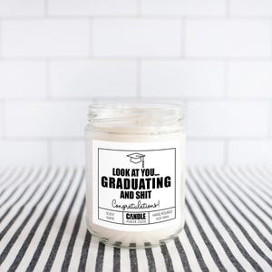 Graduation Candle Gift, Funny Grad Gift for Her, Best Friend Gift, High School Graduation, College Graduation, Gift for him image 3