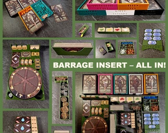 WASSERKRAFT / BARRAGE All In (Leeghwater, Nildelta/Nile Affairs, 5 Spieler, Geological Factor, Promos) Brettspiel Einsatz, Inlay, Organizer