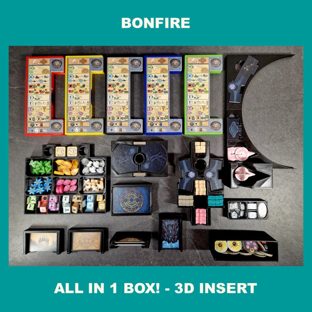 BONFIRE All in Incl. Trees & Creatures - Board Game Insert (insert ...