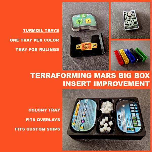 TERRAFORMING MARS Big Box Insert Improvements (Insert, Inlay, Organizer)