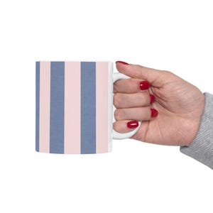 Chic Striped Ceramic Mug - Perfect for Coffee Lovers, Home Decor, Gifts, Tea, Office Use