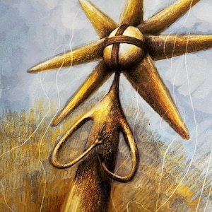 The Sun God | Digital artwork printed on canvas (poster 44x80 cm)