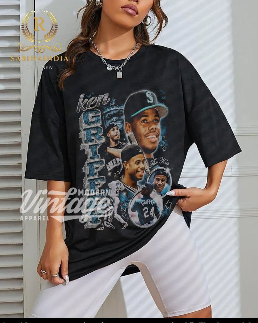 Ken Griffey Jr Shirt Baseball Shirt Classic 90s Graphic Tee Etsy