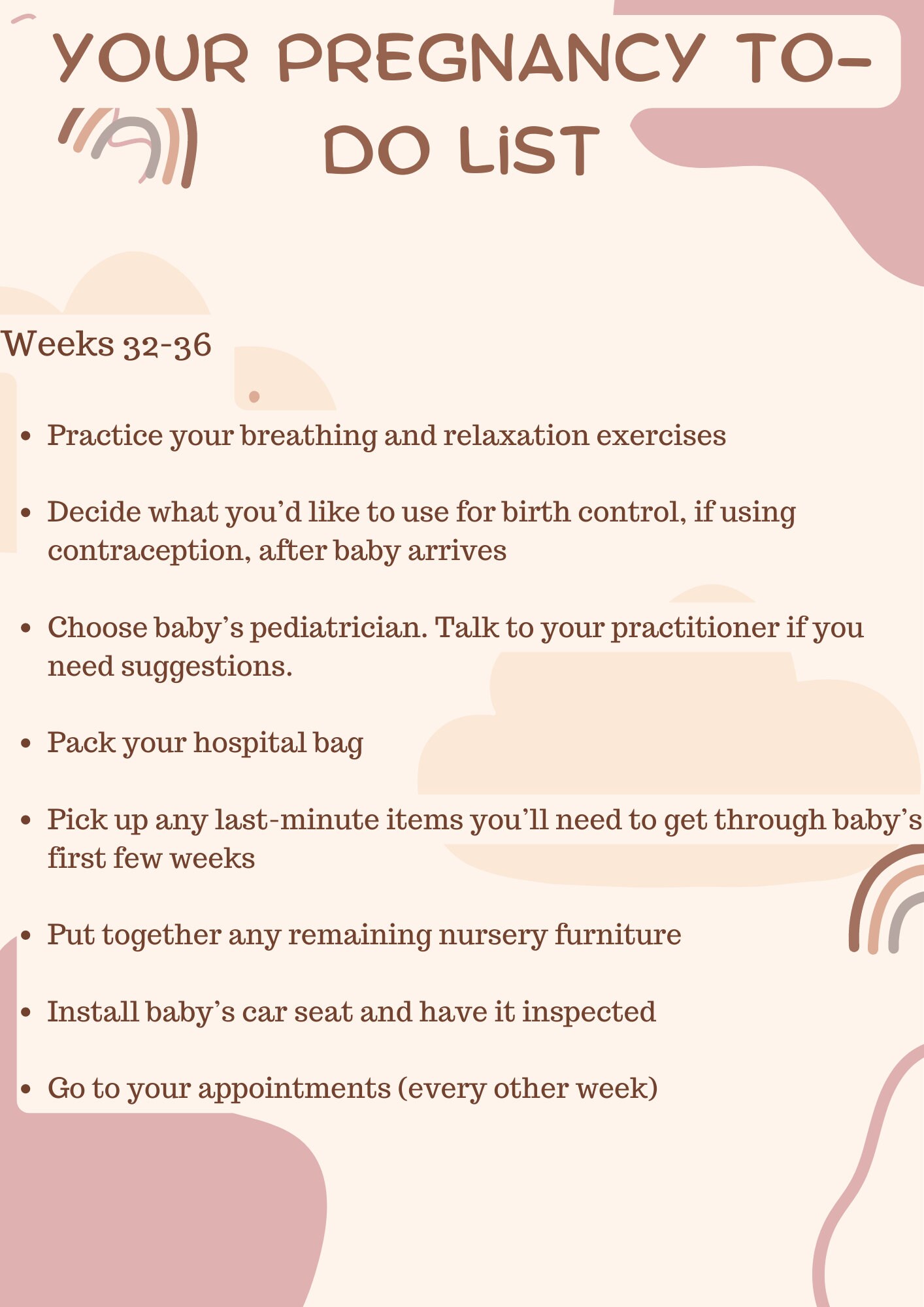 Pregnancy To Do List Etsy pregnancy-to-do-list-etsy