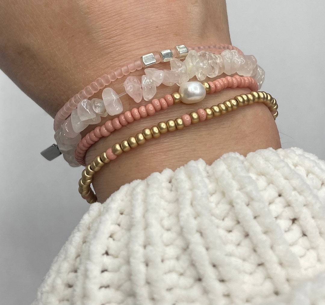 The JUST PEACHY 4piece Set Benedetta Bracelets Etsy