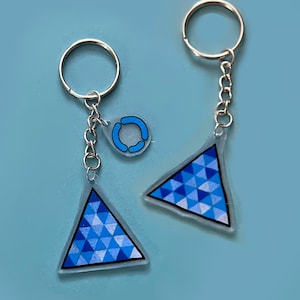 Detroit Become Human Keychain, D:BH Triangle Keychain