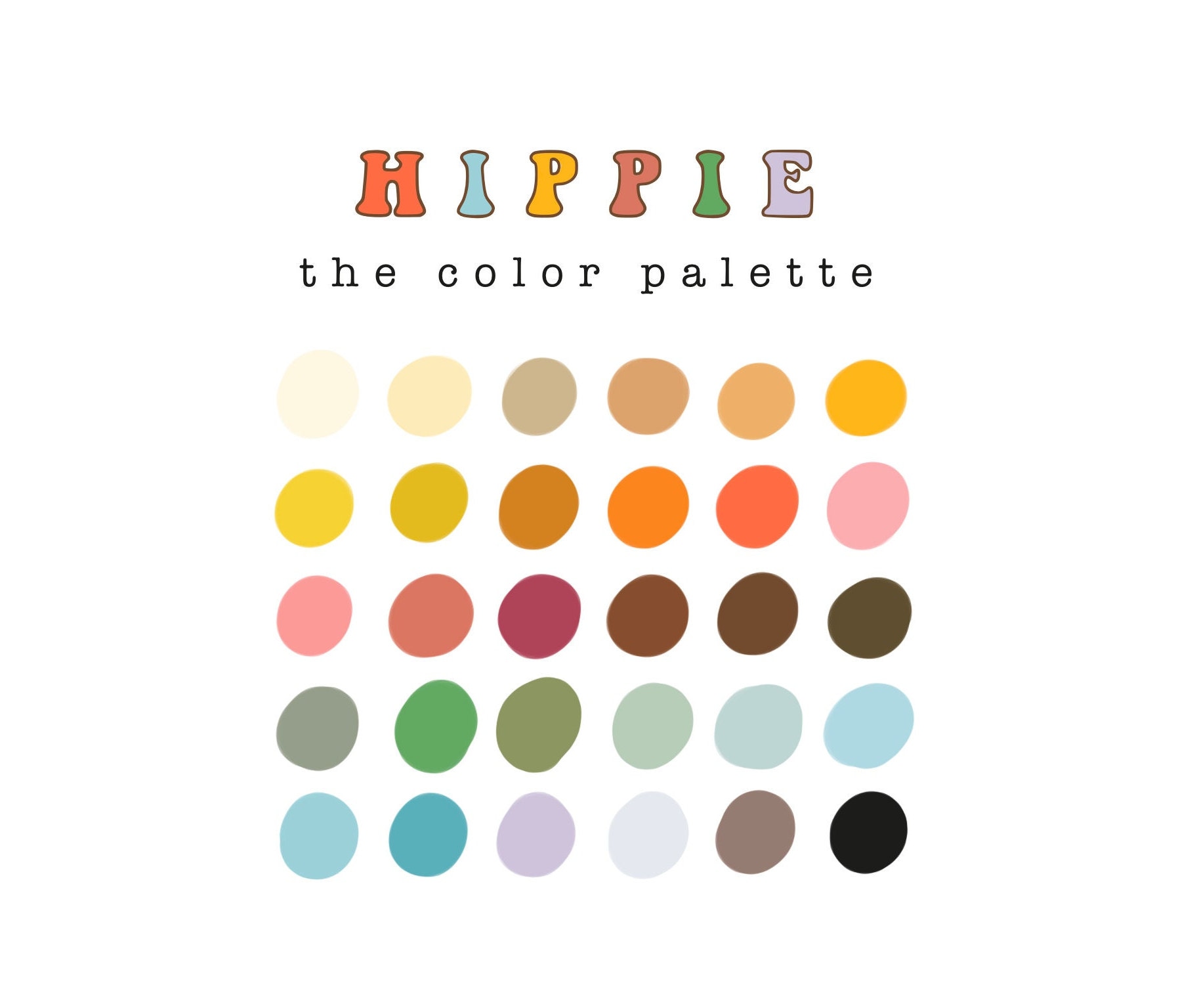 Hippie Color Palette Etsy hippie-color-palette-etsy