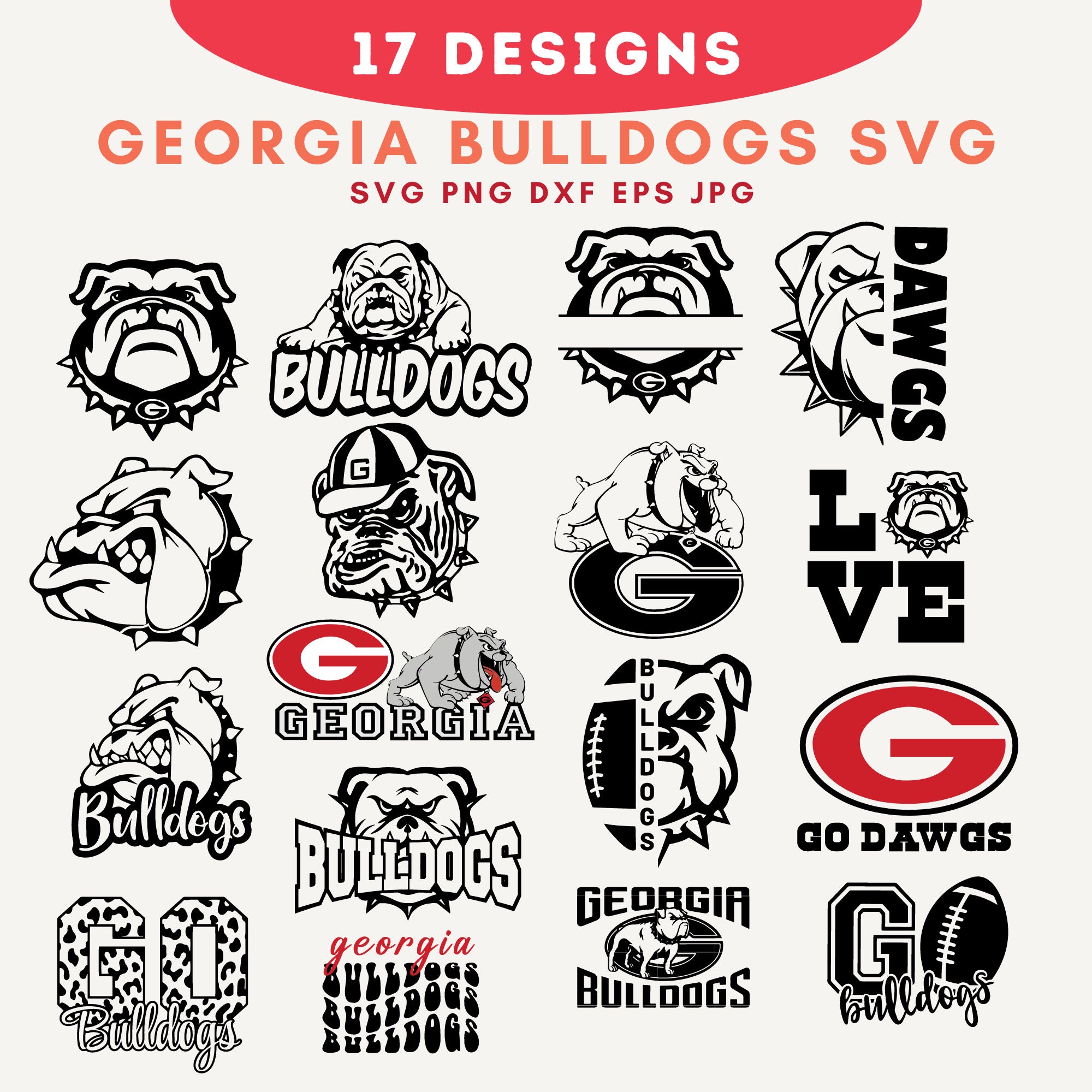 Free Ga Bulldog Clipart Face free-ga-bulldog-clipart-face
