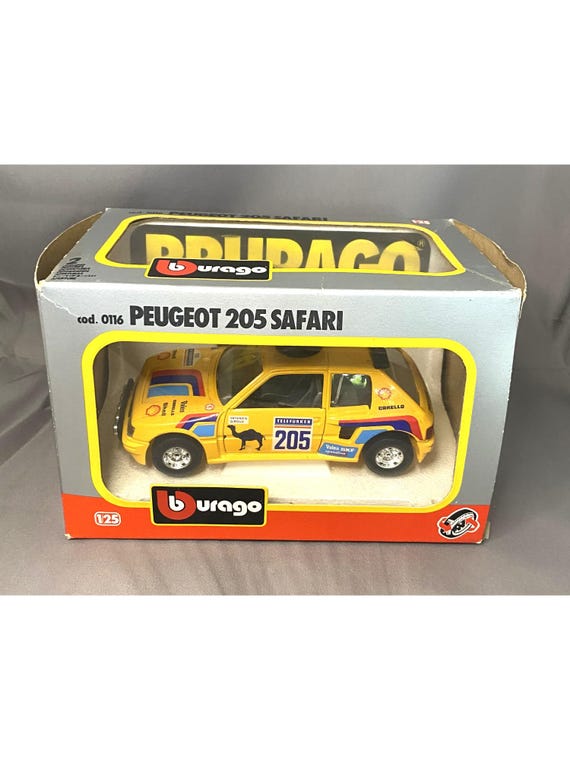 Bburago Burago Peugeot 205 Rally Safari Camel 1:25 Cod.0116 (1048