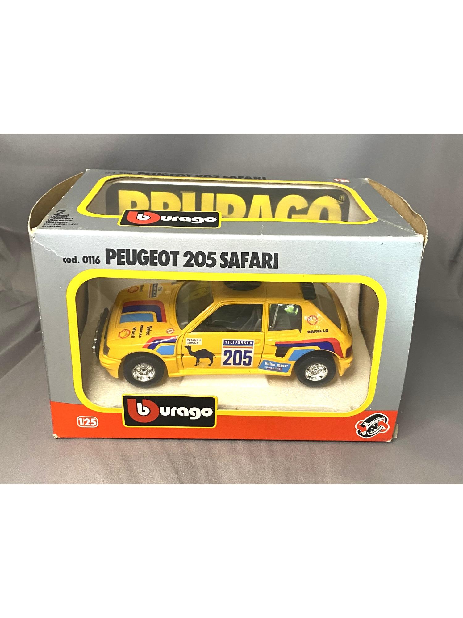 Bburago Burago Peugeot 205 Rally Safari Camel 1:25 Cod.0116 (1048