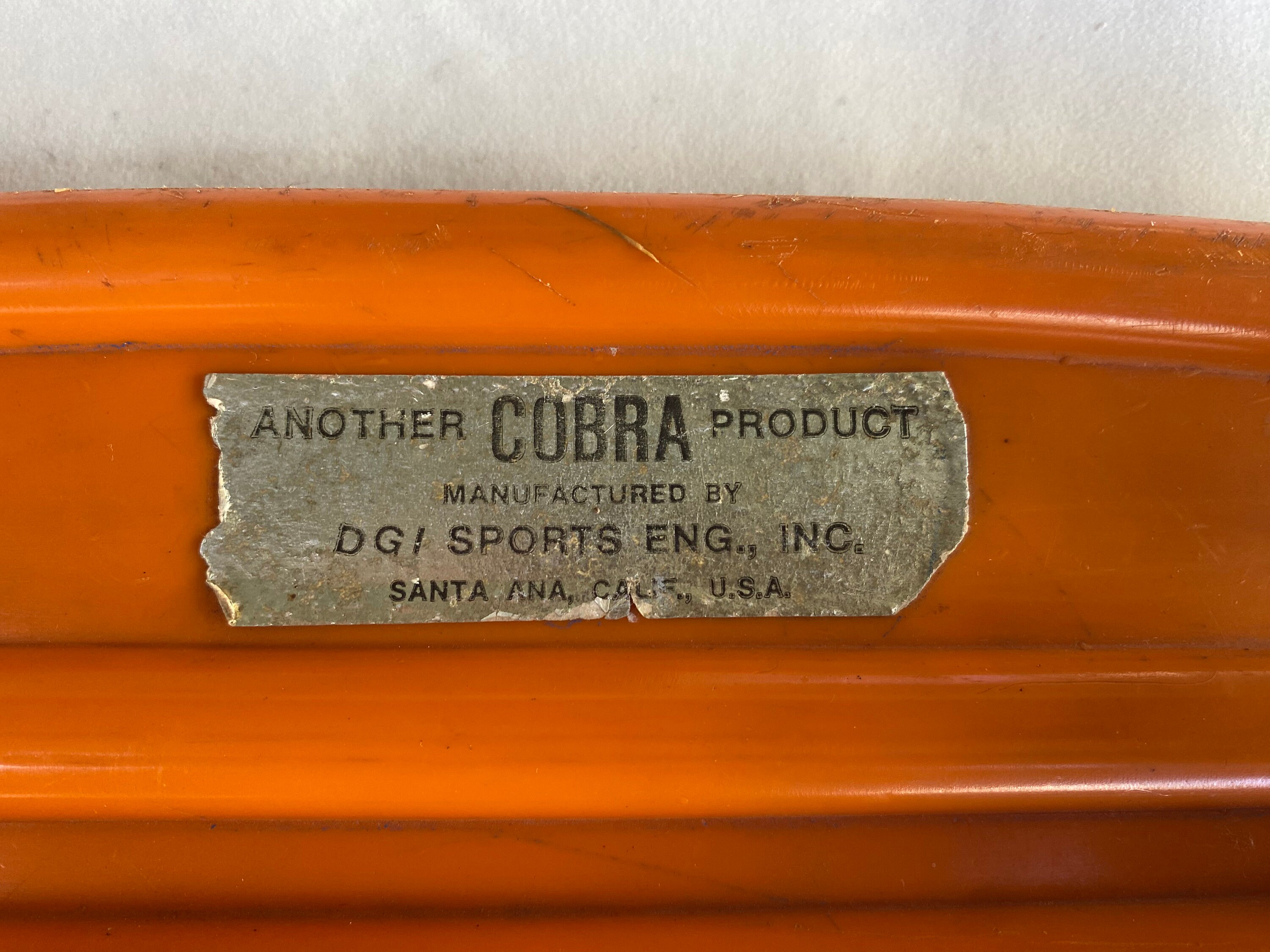 Vintage 70's Skate Board Cobra D.G.I. Sports Eng.,inc. Santa Ana