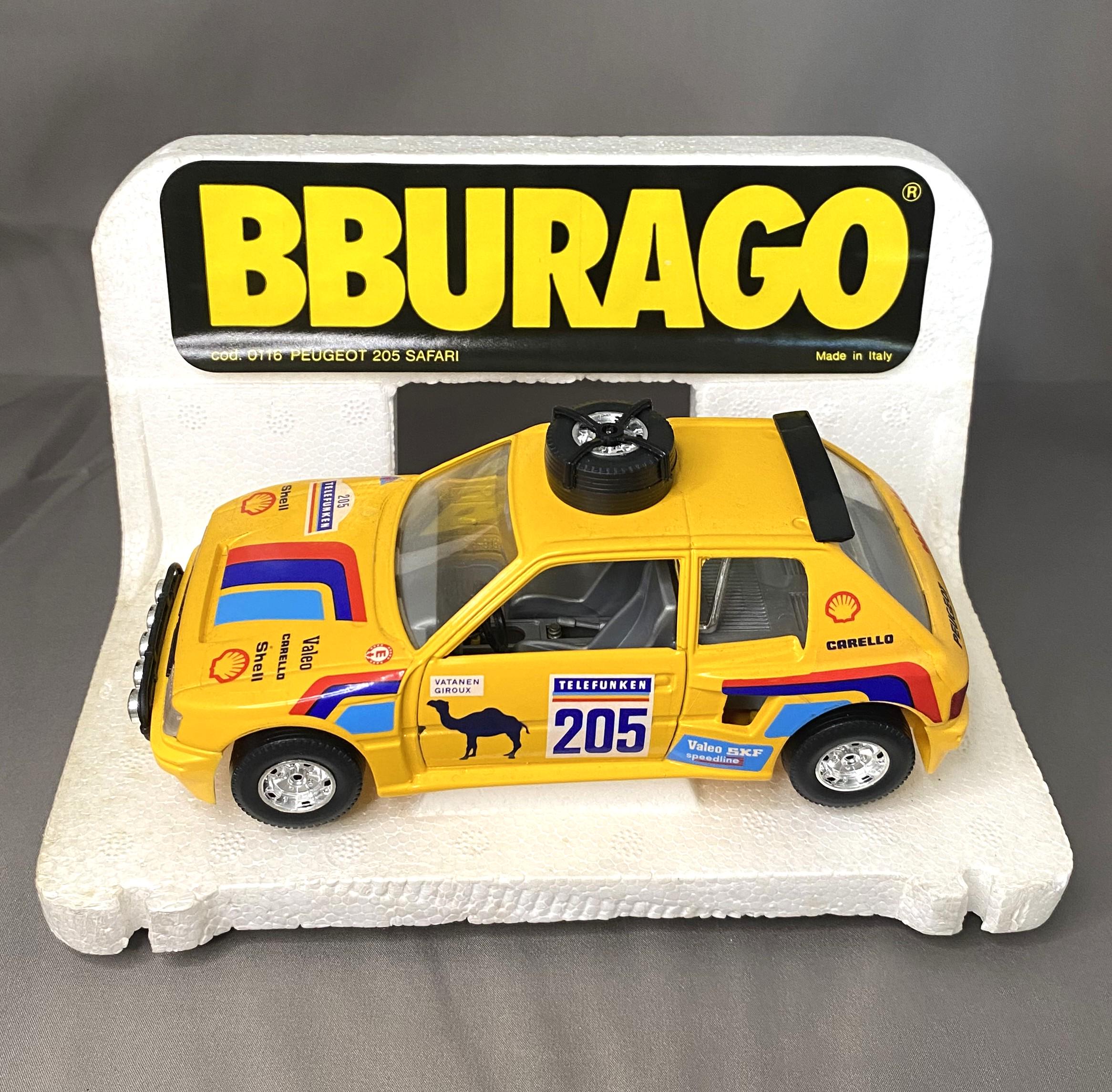 Bburago Burago Peugeot 205 Rally Safari Camel 1:25 Cod.0116 (1048