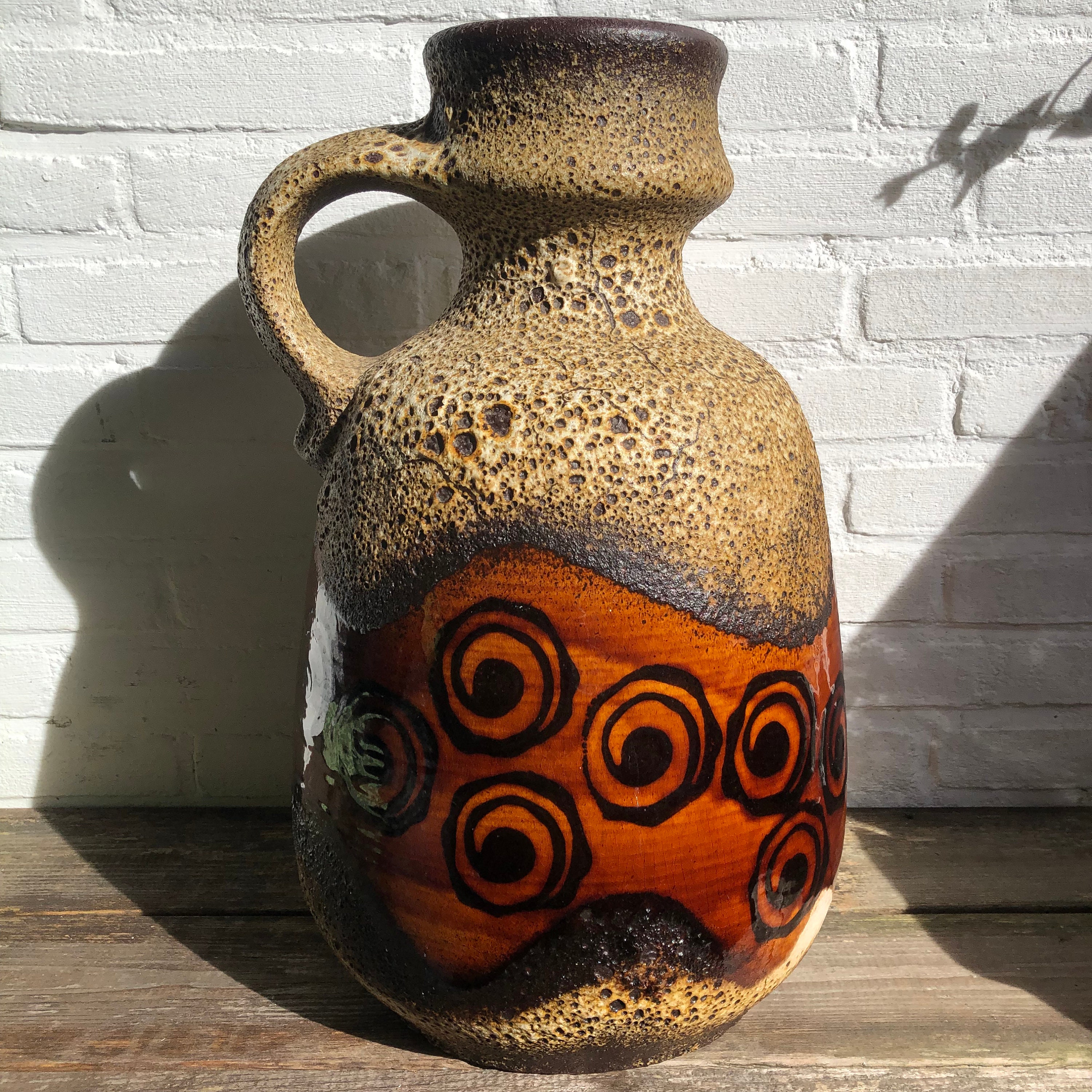 Dümler & Breiden 1061 40 Floor Vase Jug West Germany Art Pottery