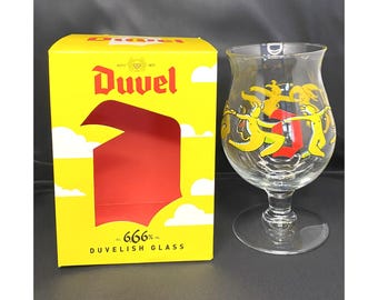 Duvel Duvelish 6,66 % obj. Bierglas Moortgat Bier glas Belgisch Speciaal bier (966)