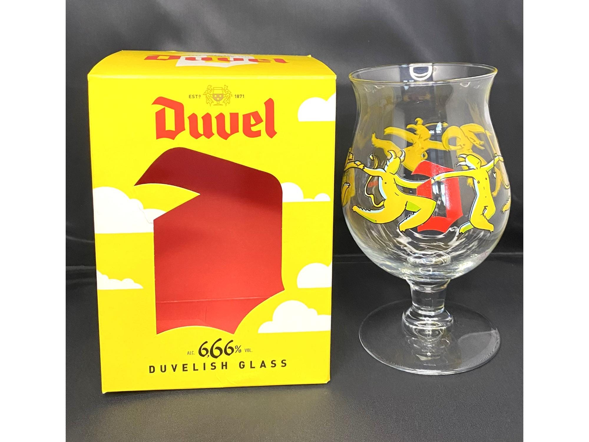 Duvel Duvelish 6,66 % Vol. Bierglas Moortgat Bier Glas Belgisch