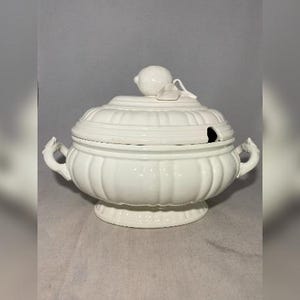 Capodimonte grote soep terrine wit Porzellan (616)