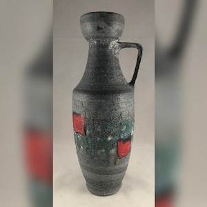 Dümler & Breiden vaas 347 30 West Germany Fat Lava Art Pottery (96)