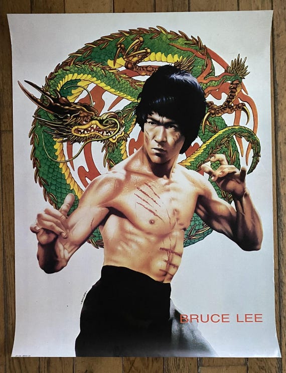 Bruce Lee Enter the Dragon 1973 Vintage Large Poster EP 1209 (1000
