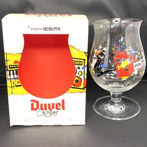 Duvel Henri PFR Kunst Bierglas Moortgat Bier glas Belgisch Speciaal bier (967)