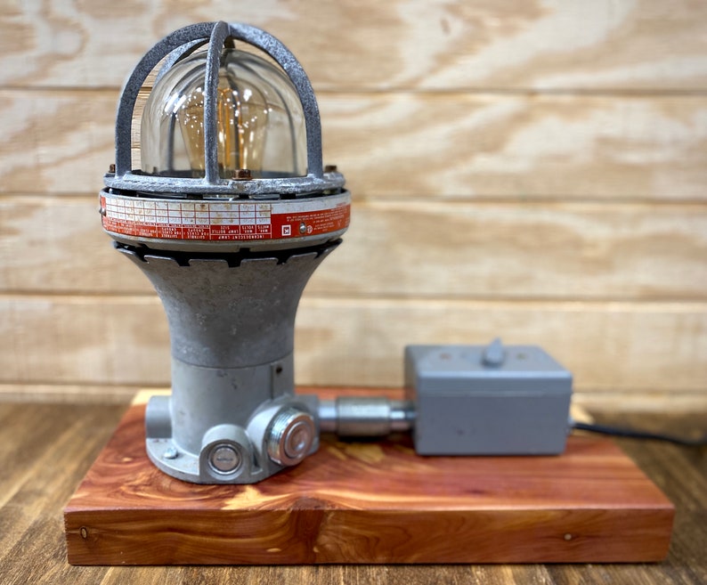 Unique Valentine Gift Handmade Desk Lamp Gift for Him Steampunk Desk