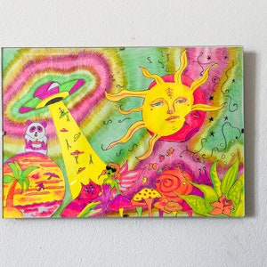 Cosmic Odyssey: A Stunning and Intense UV Painting That Explores the Depths of Space