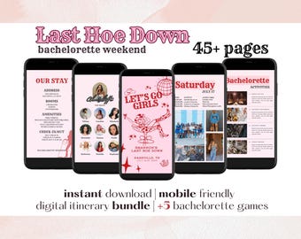 Custom Bachelorette Itinerary: Last Rodeo, Nashville (Digital Download)