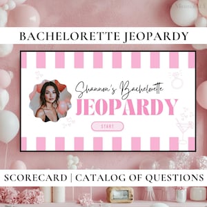 Jeopardy de despedida de soltera: Trivia editable (Presentación de Canva)
