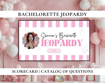 Bachelorette Party Jeopardy Game: Editable Trivia (Canva Presentation)