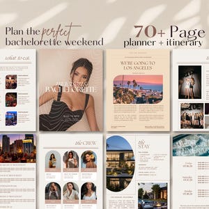 Agenda EVJF : plus de 70 pages d'itinéraire numérique (téléchargement instantané)