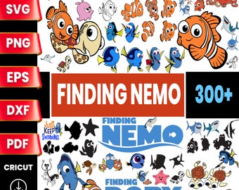 Nemo and Dory Layered SVG Bundle, Cricut Cut Files (Digital Download)