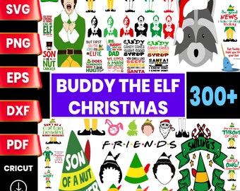 Buddy The Elf Christmas 320 Files Svg Bundle, Christmas svg bundle Buddy the Elf svg, Layered Design, Vector Files, Silhouette