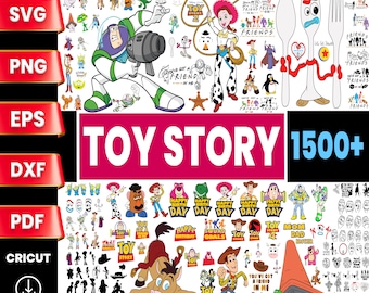 Toy Story SVG Bundle, Buzz Lightyear, Woody, Clipart (Digital Download)
