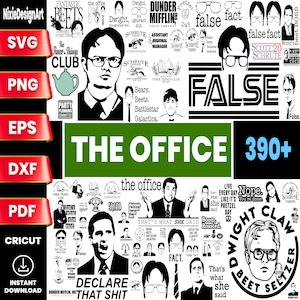 THE OFFICE Bundle SVG, The Office Svg, The Office Tv Show, The Office Clipart, Svg Files for Cricut, Instant Download