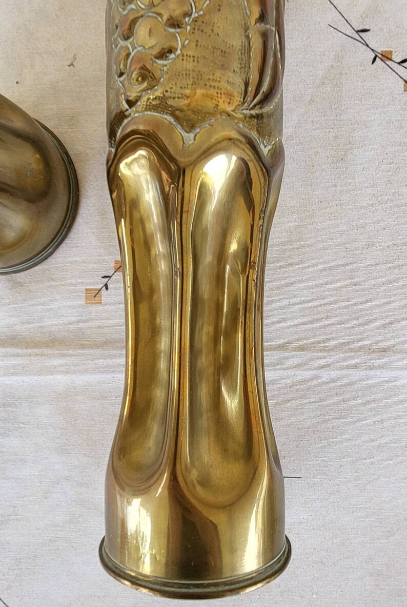Artillery Shell Vases World War Trench Art Etsy