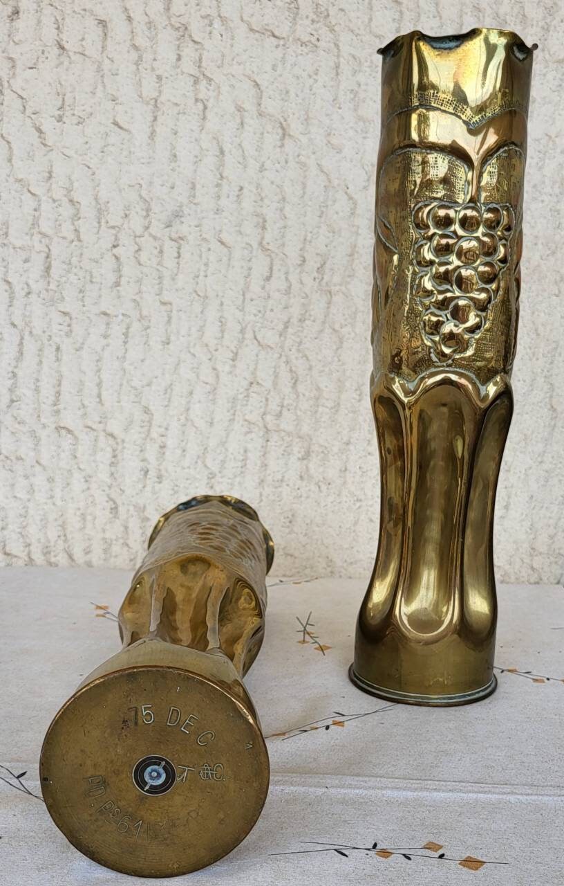 Artillery Shell Vases World War Trench Art Etsy