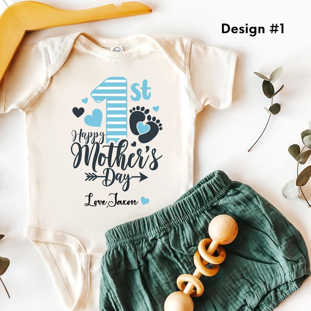 Personalized Happy First Mothers Day Onesie®- Mothers Day Gift-baby ...