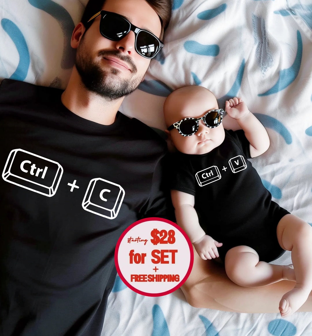 Daddy and Me Shirts-fathers Day Set-copy Paste Matching Shirt-ctrl C ...