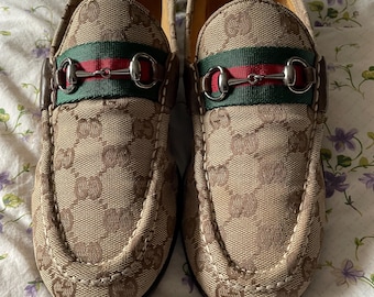 Mocasines vintage Gucci Monogram talla 38.5
