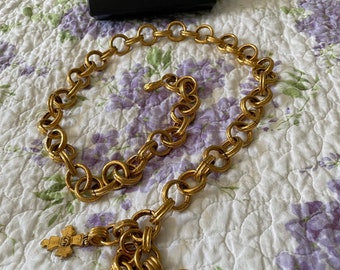 Vintage Black and Rhinestone Guess Chain Belt - Etsy display picture 2