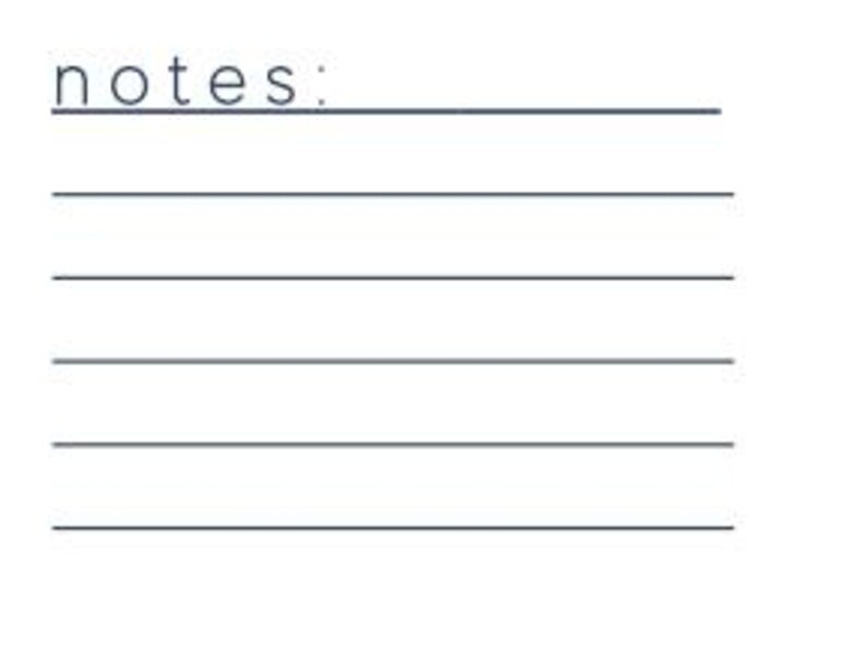 Minimalist Grocery List Printable Weekly Meal Planning Template