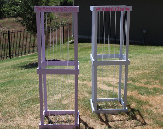 5' and 6' Stuffed Animal Zoo Wood Animal Holder Etsy